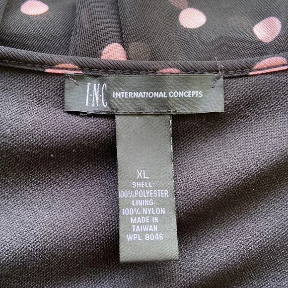 INC International Concepts Polka Dot Tiered Dress Women's Size XL - Picture 3 of 5